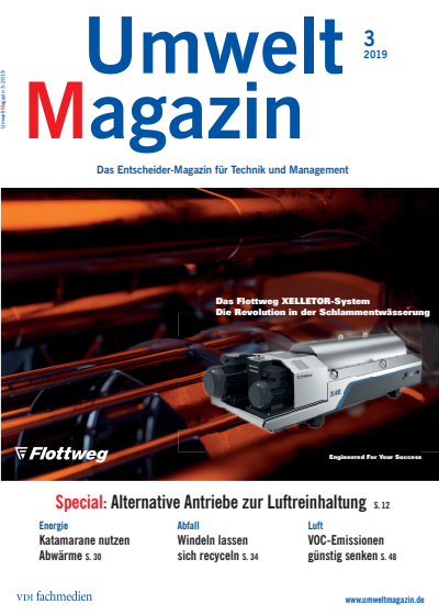 Cover der Ausgabe: UmweltMagazin Jahrgang 49 (2019), Heft 03