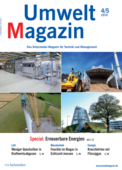 Cover der Ausgabe: UmweltMagazin Jahrgang 49 (2019), Heft 04-05
