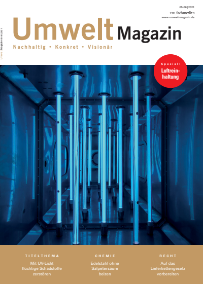 Cover of Volume: UmweltMagazin Volume 51 (2021), Edition 05-06
