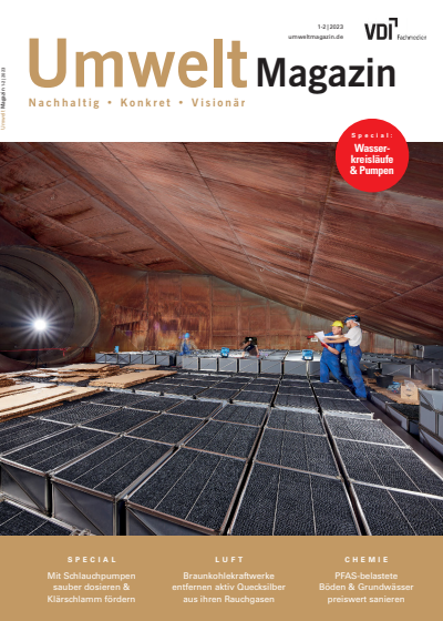 Cover der Ausgabe: UmweltMagazin Jahrgang 53 (2023), Heft 1-2