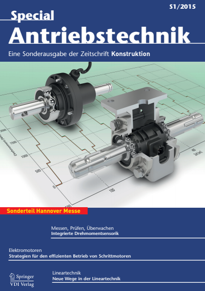 Cover der Ausgabe: Konstruktion Jahrgang 67 (2015), Heft S1