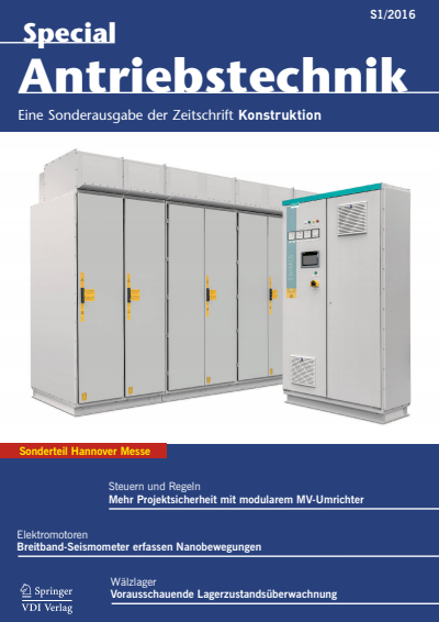 Cover der Ausgabe: Konstruktion Jahrgang 68 (2016), Heft S1