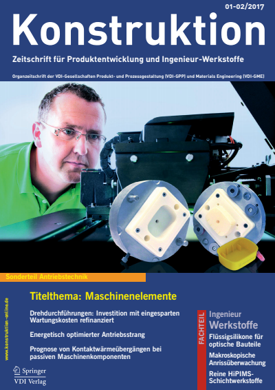 Cover der Ausgabe: Konstruktion Jahrgang 69 (2017), Heft 01-02