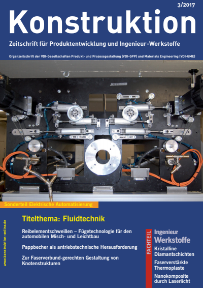 Cover der Ausgabe: Konstruktion Jahrgang 69 (2017), Heft 03