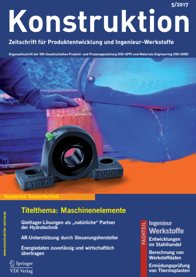 Cover der Ausgabe: Konstruktion Jahrgang 69 (2017), Heft 05