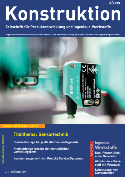 Cover der Ausgabe: Konstruktion Jahrgang 71 (2019), Heft 06