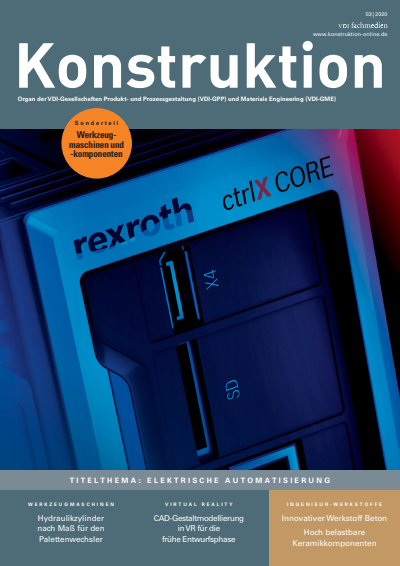 Cover der Ausgabe: Konstruktion Jahrgang 72 (2020), Heft 03