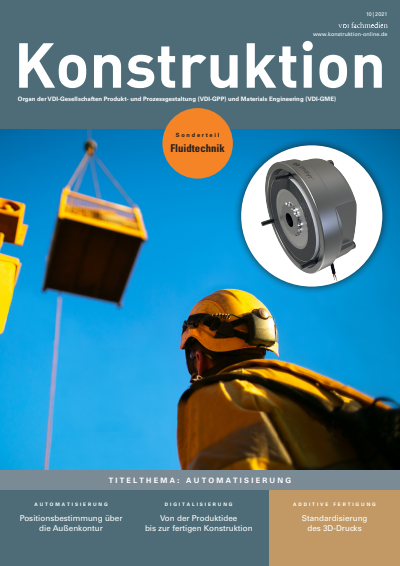 Cover der Ausgabe: Konstruktion Jahrgang 73 (2021), Heft 10