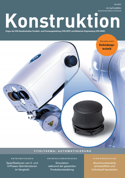 Cover der Ausgabe: Konstruktion Jahrgang 74 (2022), Heft 06