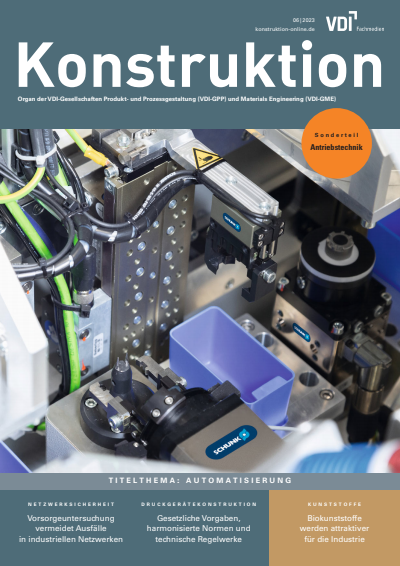 Cover der Ausgabe: Konstruktion Jahrgang 75 (2023), Heft 06