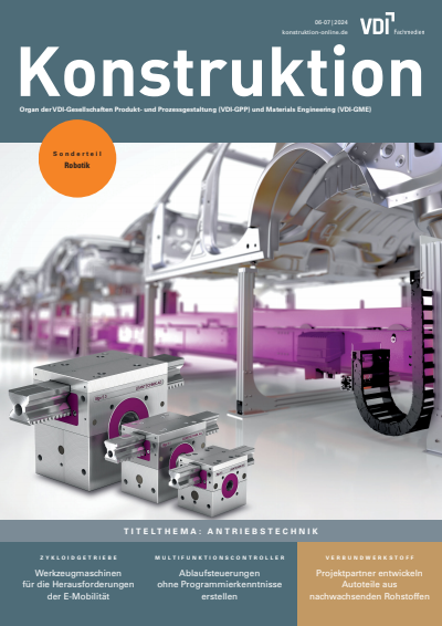 Cover der Ausgabe: Konstruktion Jahrgang 76 (2024), Heft 06-07