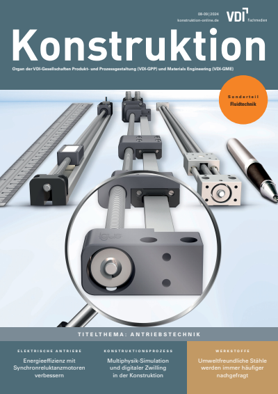 Cover der Ausgabe: Konstruktion Jahrgang 76 (2024), Heft 08-09