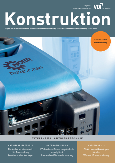 Cover der Ausgabe: Konstruktion Jahrgang 76 (2024), Heft 11