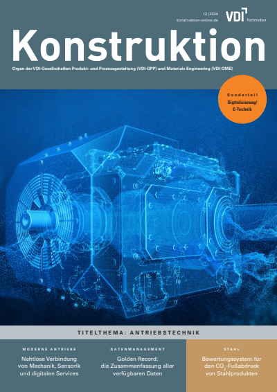 Cover der Ausgabe: Konstruktion Jahrgang 76 (2024), Heft 12
