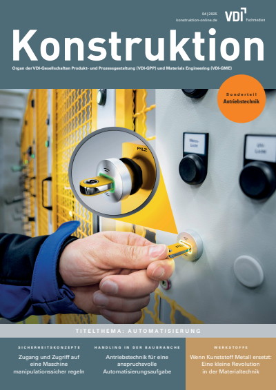 Cover der Ausgabe: Konstruktion Jahrgang 77 (2025), Heft 04