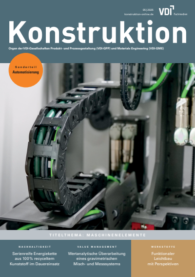 Cover der Ausgabe: Konstruktion Jahrgang 77 (2025), Heft 05