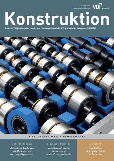 Cover der Ausgabe: Konstruktion Jahrgang 77 (2025), Heft 07-08