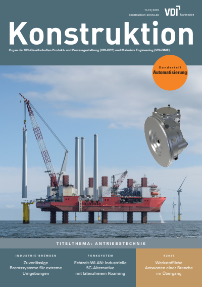 Cover der Ausgabe: Konstruktion Jahrgang 77 (2025), Heft 11-12