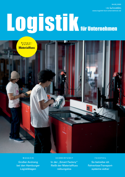 Cover der Ausgabe: Logistik für Unternehmen Jahrgang 34 (2020), Heft 04-05