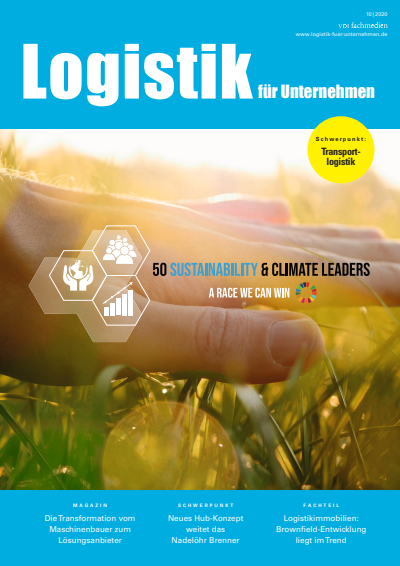 Cover der Ausgabe: Logistik für Unternehmen Jahrgang 34 (2020), Heft 10