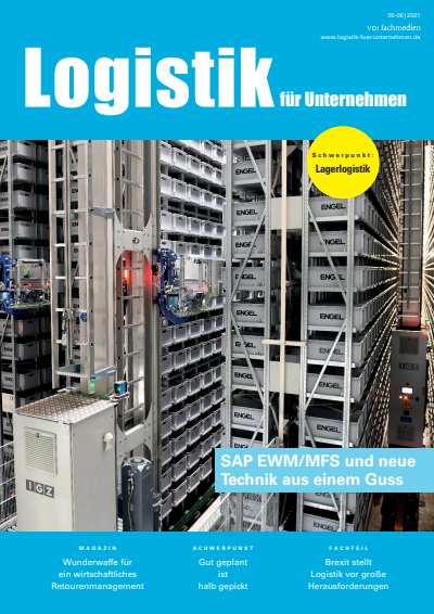 Cover der Ausgabe: Logistik für Unternehmen Jahrgang 35 (2021), Heft 05-06