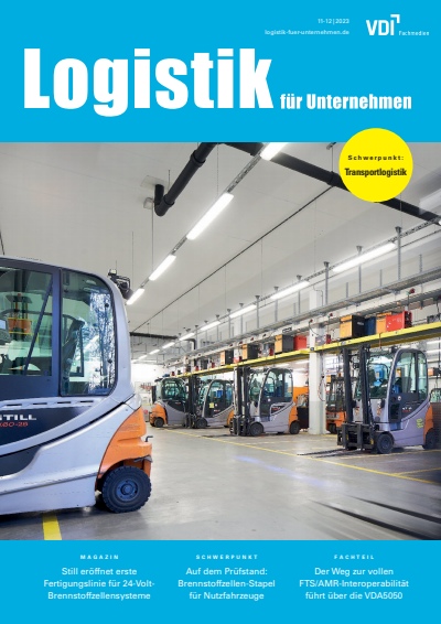 Cover der Ausgabe: Logistik für Unternehmen Jahrgang 37 (2023), Heft 11-12