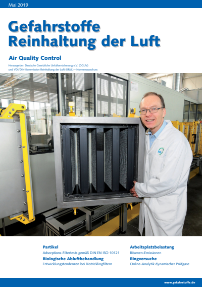 Cover der Ausgabe: Gefahrstoffe Jahrgang 79 (2019), Heft 05