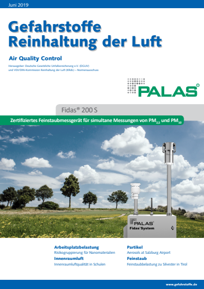 Cover der Ausgabe: Gefahrstoffe Jahrgang 79 (2019), Heft 06