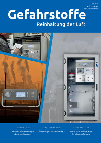 Cover der Ausgabe: Gefahrstoffe Jahrgang 80 (2020), Heft 06