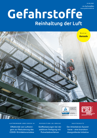Cover der Ausgabe: Gefahrstoffe Jahrgang 81 (2021), Heft 01-02