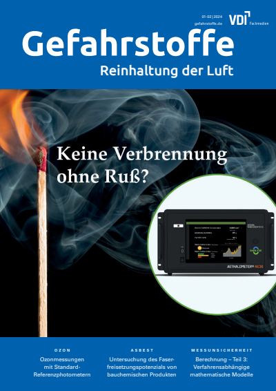 Cover der Ausgabe: Gefahrstoffe Jahrgang 84 (2024), Heft 01-02