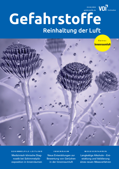 Cover der Ausgabe: Gefahrstoffe Jahrgang 84 (2024), Heft 03-04