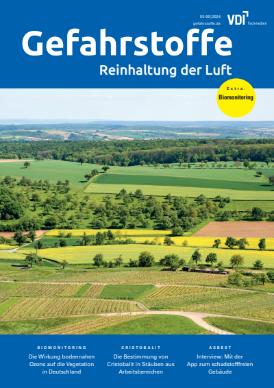 Cover der Ausgabe: Gefahrstoffe Jahrgang 84 (2024), Heft 05-06