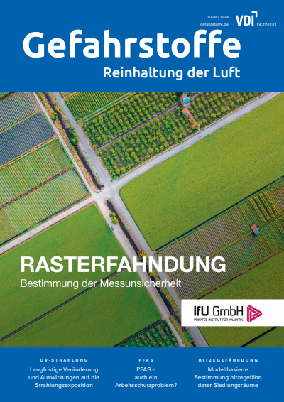 Cover der Ausgabe: Gefahrstoffe Jahrgang 84 (2024), Heft 07-08
