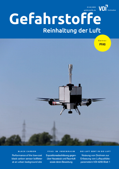 Cover der Ausgabe: Gefahrstoffe Jahrgang 85 (2025), Heft 01-02