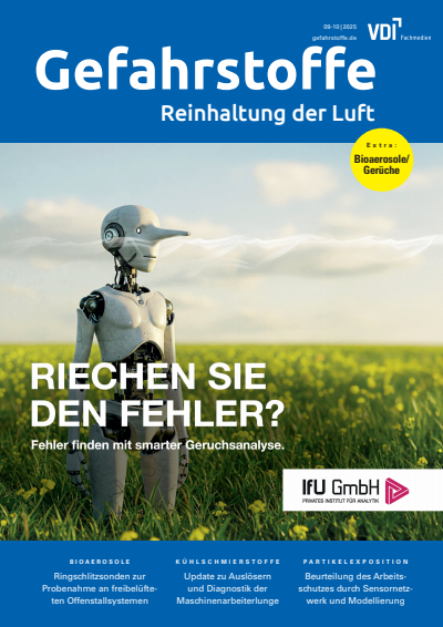 Cover der Ausgabe: Gefahrstoffe Jahrgang 85 (2025), Heft 09-10
