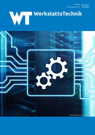 Cover der Ausgabe: wt Werkstattstechnik online Jahrgang 93 (2003), Heft 7-8