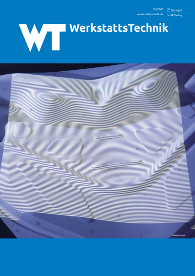 Cover der Ausgabe: wt Werkstattstechnik online Jahrgang 95 (2005), Heft 10