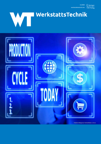 Cover der Ausgabe: wt Werkstattstechnik online Jahrgang 96 (2006), Heft 4