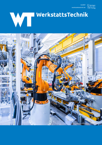 Cover der Ausgabe: wt Werkstattstechnik online Jahrgang 97 (2007), Heft 9