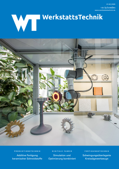 Cover of Volume: wt Werkstattstechnik online Volume 110 (2020), Edition 01-02