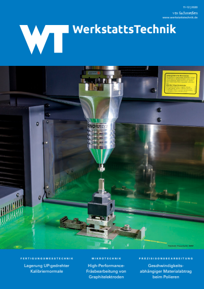 Cover of Volume: wt Werkstattstechnik online Volume 110 (2020), Edition 11-12