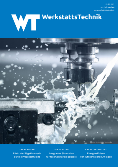 Cover of Volume: wt Werkstattstechnik online Volume 111 (2021), Edition 01-02