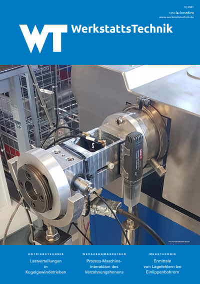 Cover of Volume: wt Werkstattstechnik online Volume 111 (2021), Edition 05