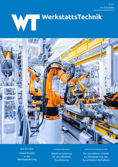 Cover of Volume: wt Werkstattstechnik online Volume 111 (2021), Edition 09