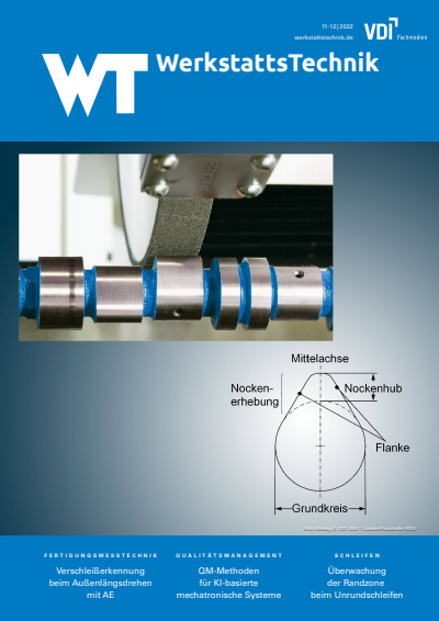 Cover of Volume: wt Werkstattstechnik online Volume 112 (2022), Edition 11-12