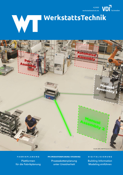 Cover der Ausgabe: wt Werkstattstechnik online Jahrgang 113 (2023), Heft 04