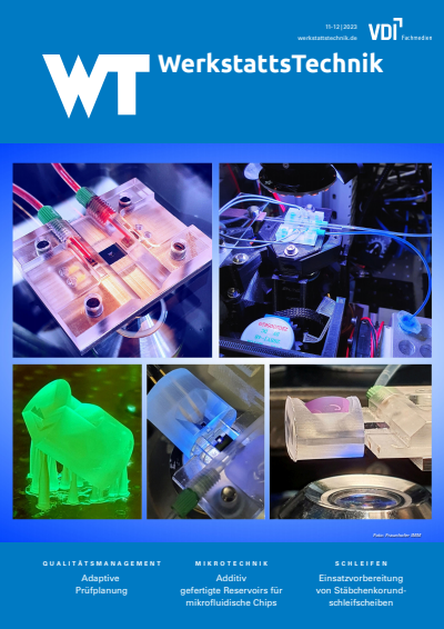 Cover der Ausgabe: wt Werkstattstechnik online Jahrgang 113 (2023), Heft 11-12