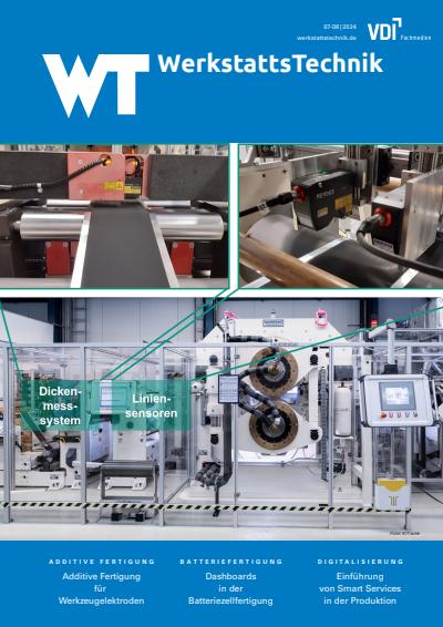 Cover der Ausgabe: wt Werkstattstechnik online Jahrgang 114 (2024), Heft 07-08