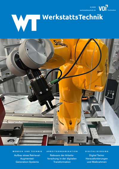 Cover der Ausgabe: wt Werkstattstechnik online Jahrgang 115 (2025), Heft 06